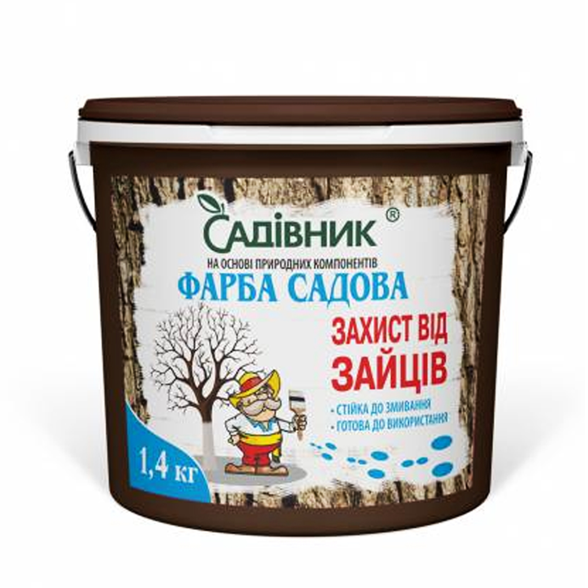 Купити засіб для обробки саду та городу Садова_фарба_1,4_кг_«Захист_від_зайців» у м Рівне: ціни від Агропідтримка