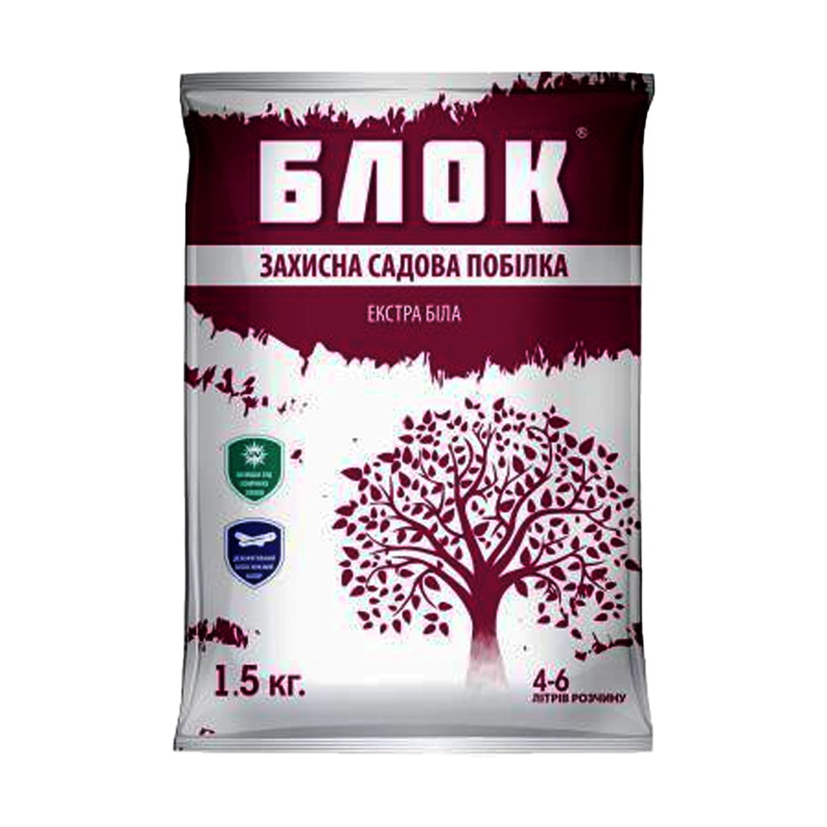 Купити засіб для побілки дерев Захисна садова побілка «БЛОК» + крейда 1,5 кг у м Рівне: ціни від Агропідтримка