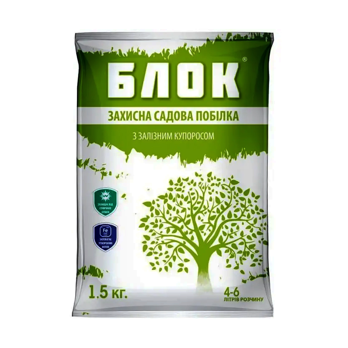 Купити засіб для побілки дерев Захисна садова побілка «БЛОК» з.к. 1,5 кг у м Рівне: ціни від Агропідтримка
