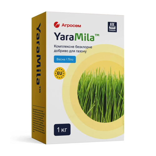 Купити YaraMila комплексне безхлорне добриво для газону Весна-Літо 1 кг у м Рівне: купити дешево в магазині Агропідтримка